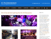 Tablet Screenshot of a1proents.com